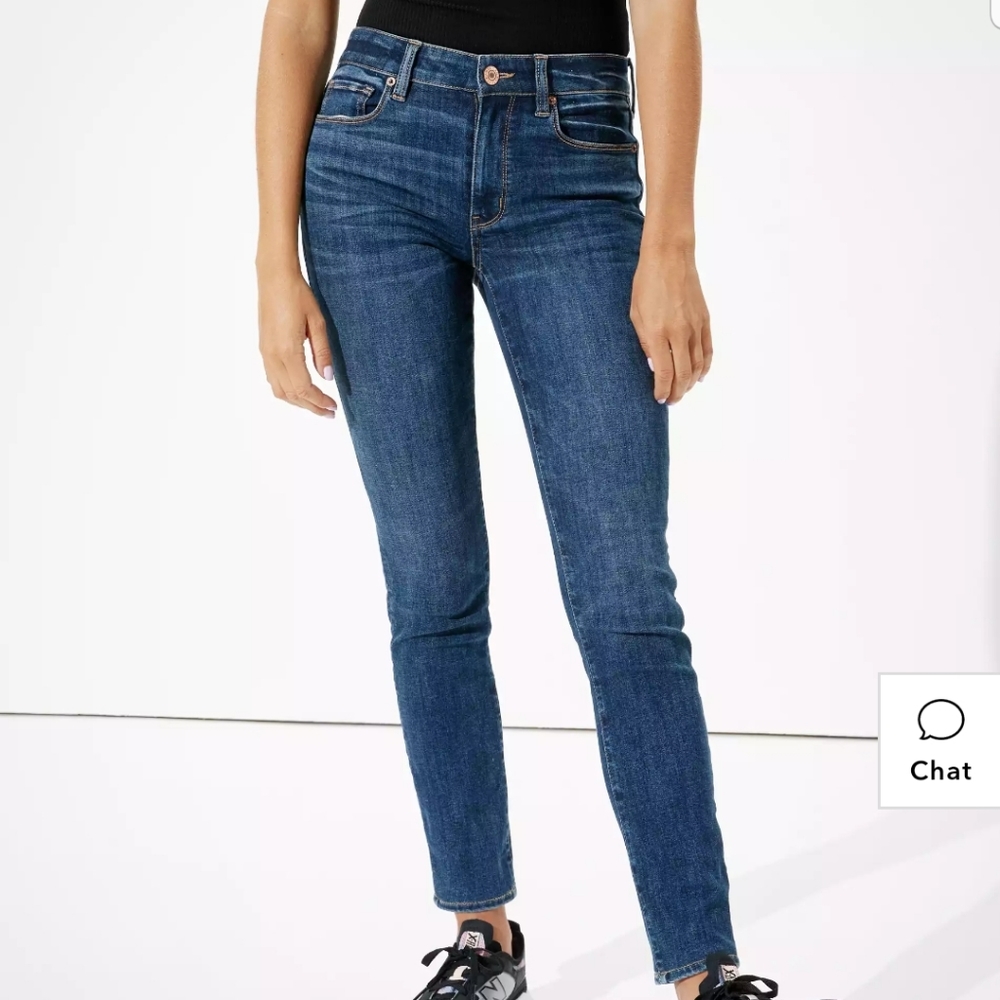 American Eagle Skinny Super Stretch Jeans 4 LONG